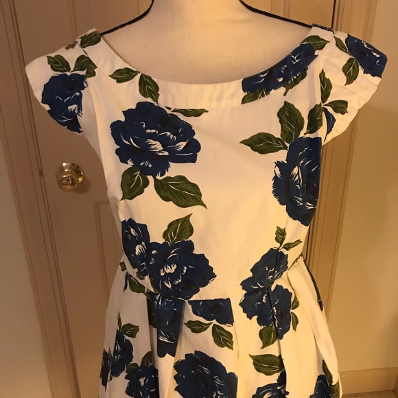 Mink pink white floral dress - Picture 2 of 6